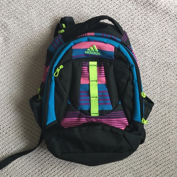 adidas neon backpack